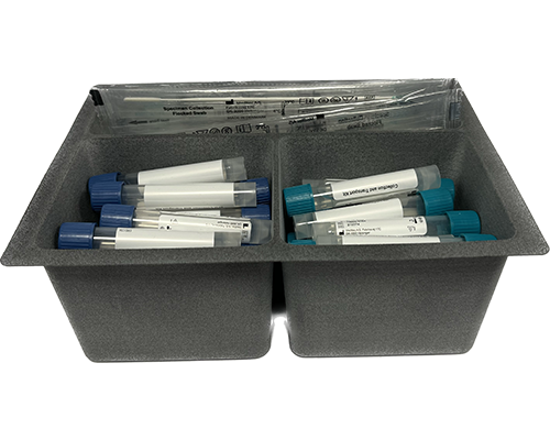 Sustainable packaging for test tubes and swabs